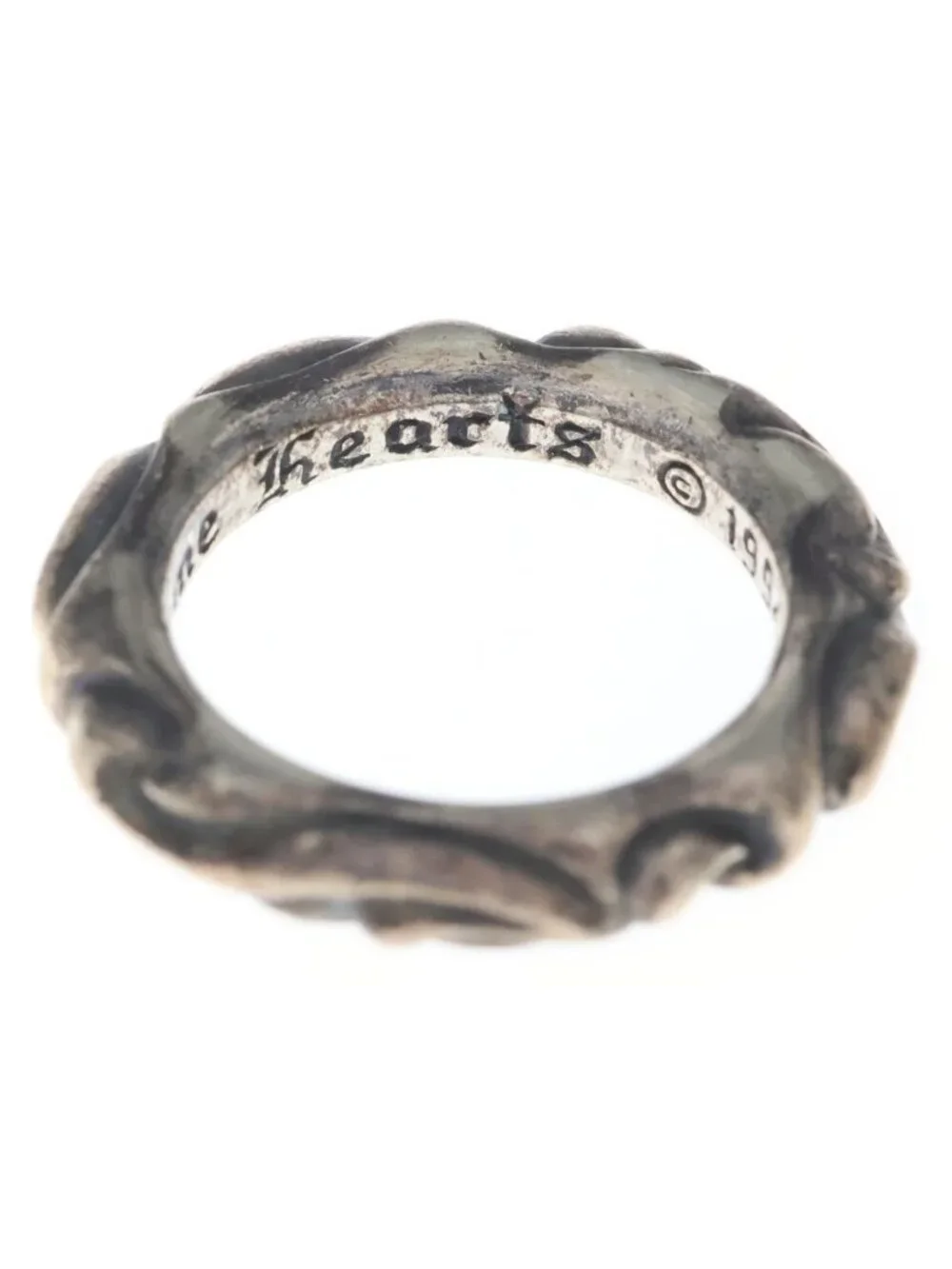 Chrome Hearts Scrl Band Scroll Ring Silver